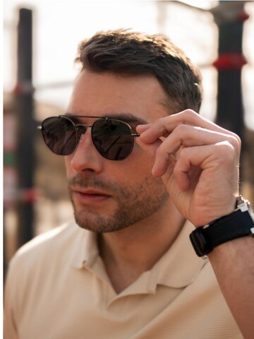 Lunettes de soleil 'Murob' VEYREY en argent