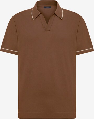 Boggi Milano Shirt in Bruin: voorkant