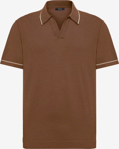 Boggi Milano T-Shirt en marron / blanc, Vue avec produit
