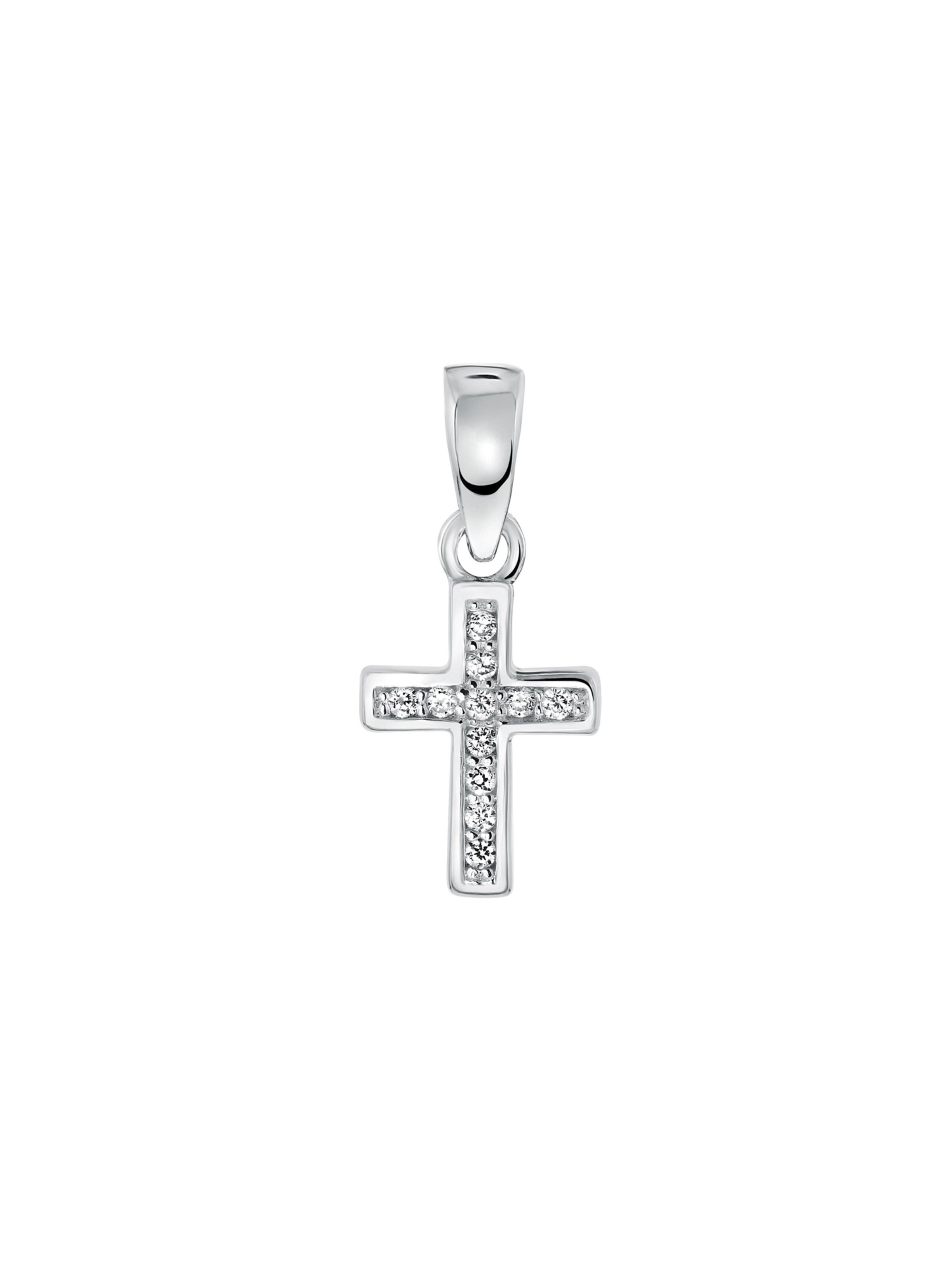Lucardi Pendant in Silver: front