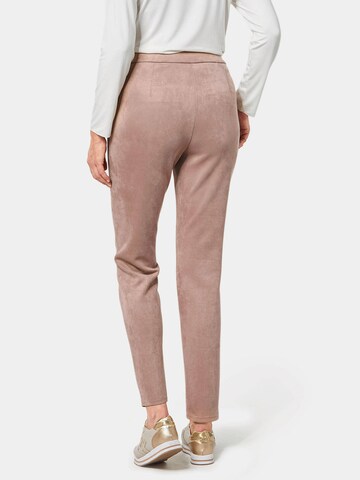 Goldner Slimfit Broek in Beige