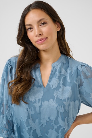 Cream Jurk 'Yana' in Blauw