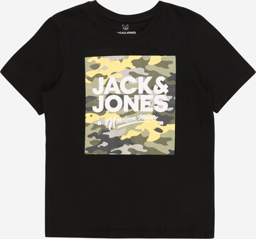 Tricou 'PETE' de la Jack & Jones Junior pe negru: față
