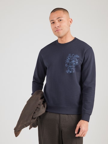 SCOTCH & SODA Sweatshirt i blå: framsida
