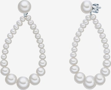 Boucles d'oreilles Valero Pearls en argent : devant