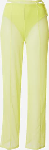 Calvin Klein Jeans Wide Leg Hose in Gelb: predná strana