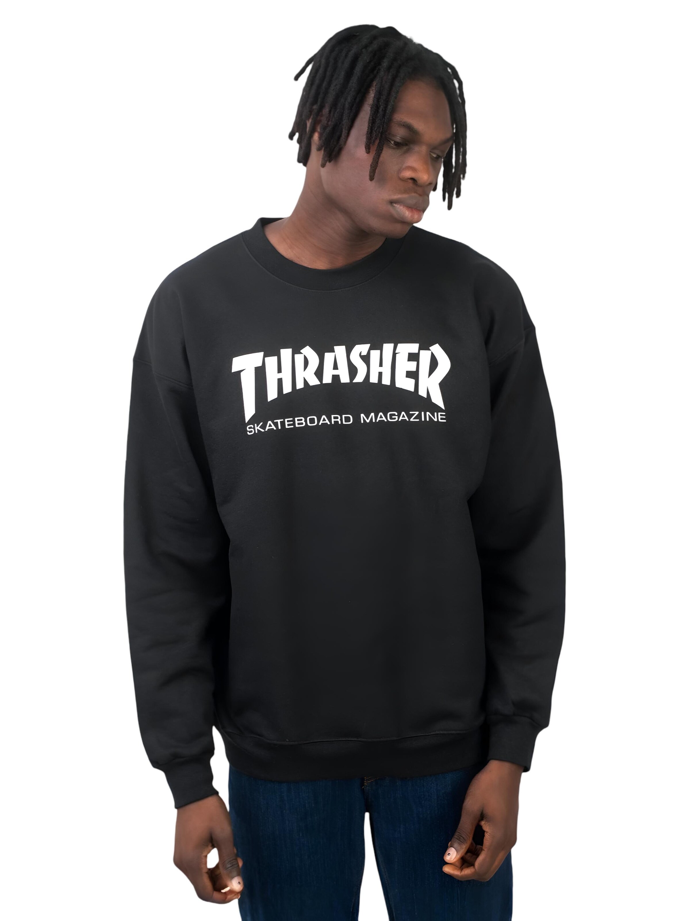 THRASHER Sweatshirt 'SKATE MAG'‌‌‌‌ in Schwarz