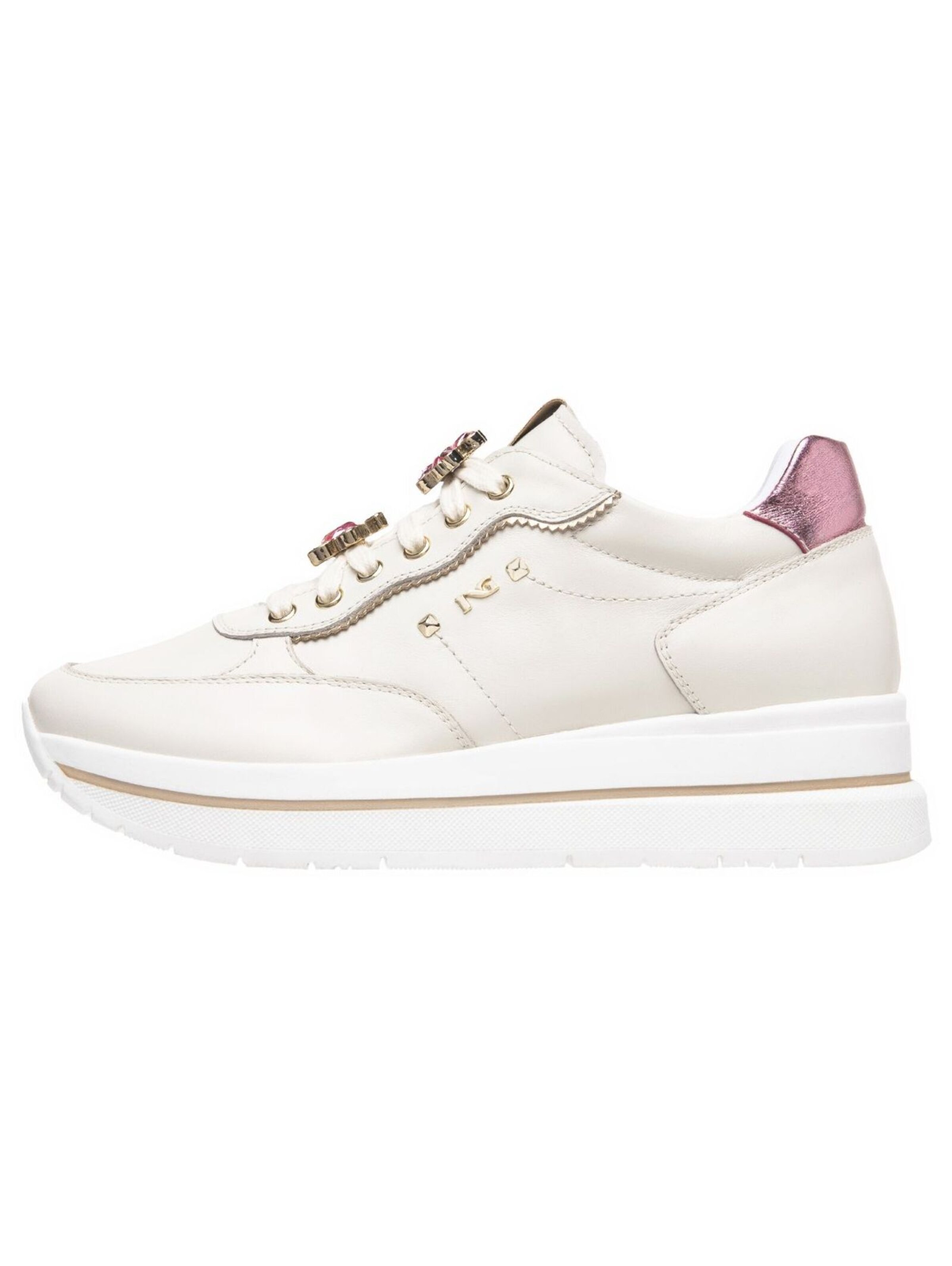 Nero Giardini Platform trainers in White