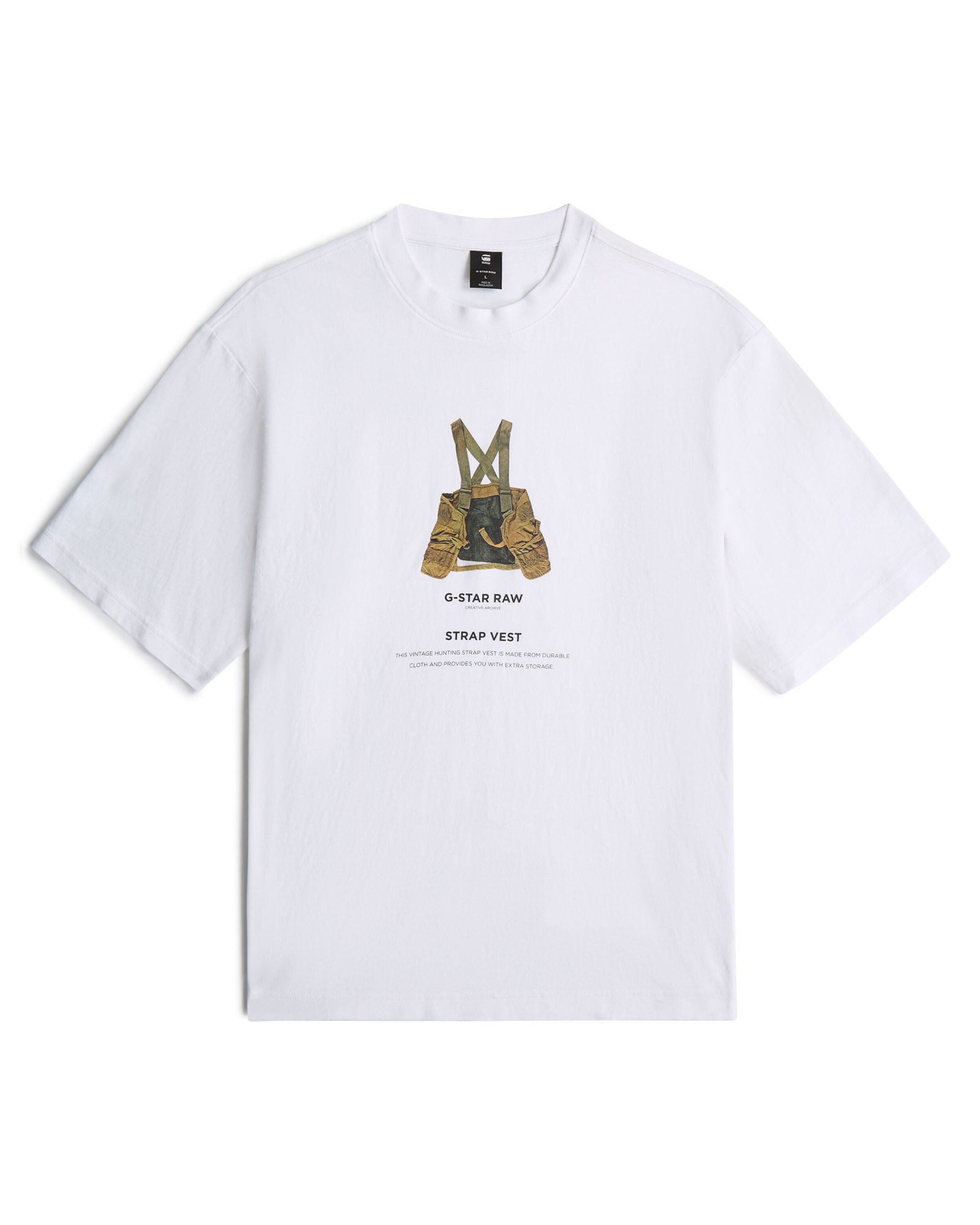 T-Shirt G-STAR en blanc : devant