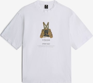 G-STAR Shirt in Wit: voorkant