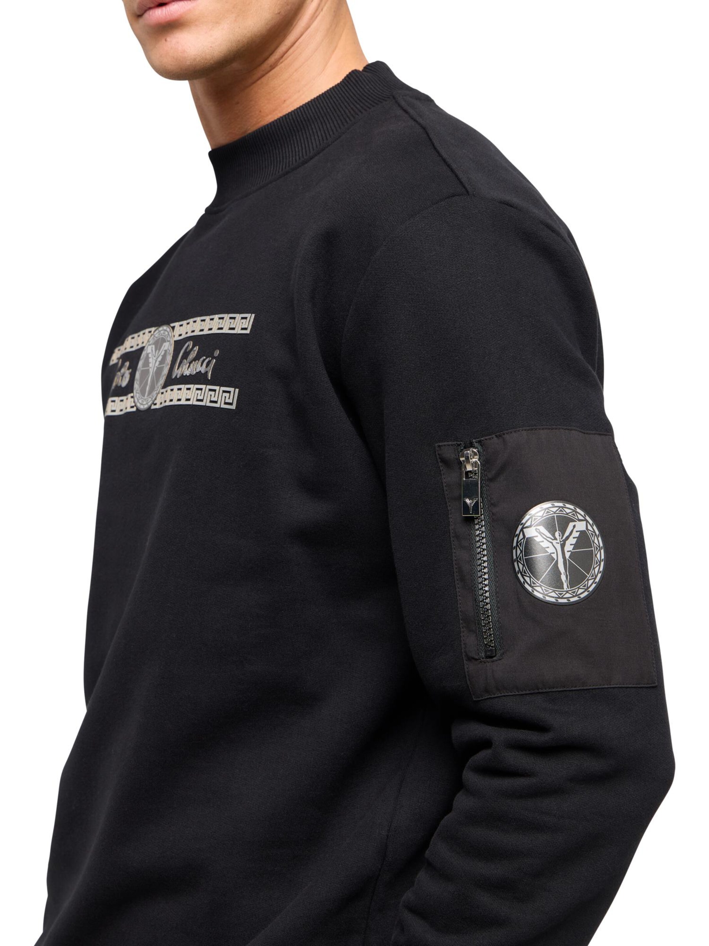 Carlo Colucci Sweatshirt 'Di Stasio' in Black