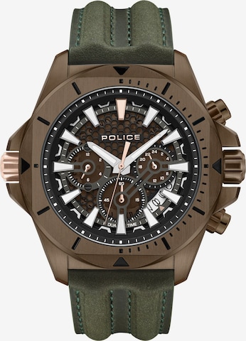 POLICE Analog watch 'Electrical' in Brown: front