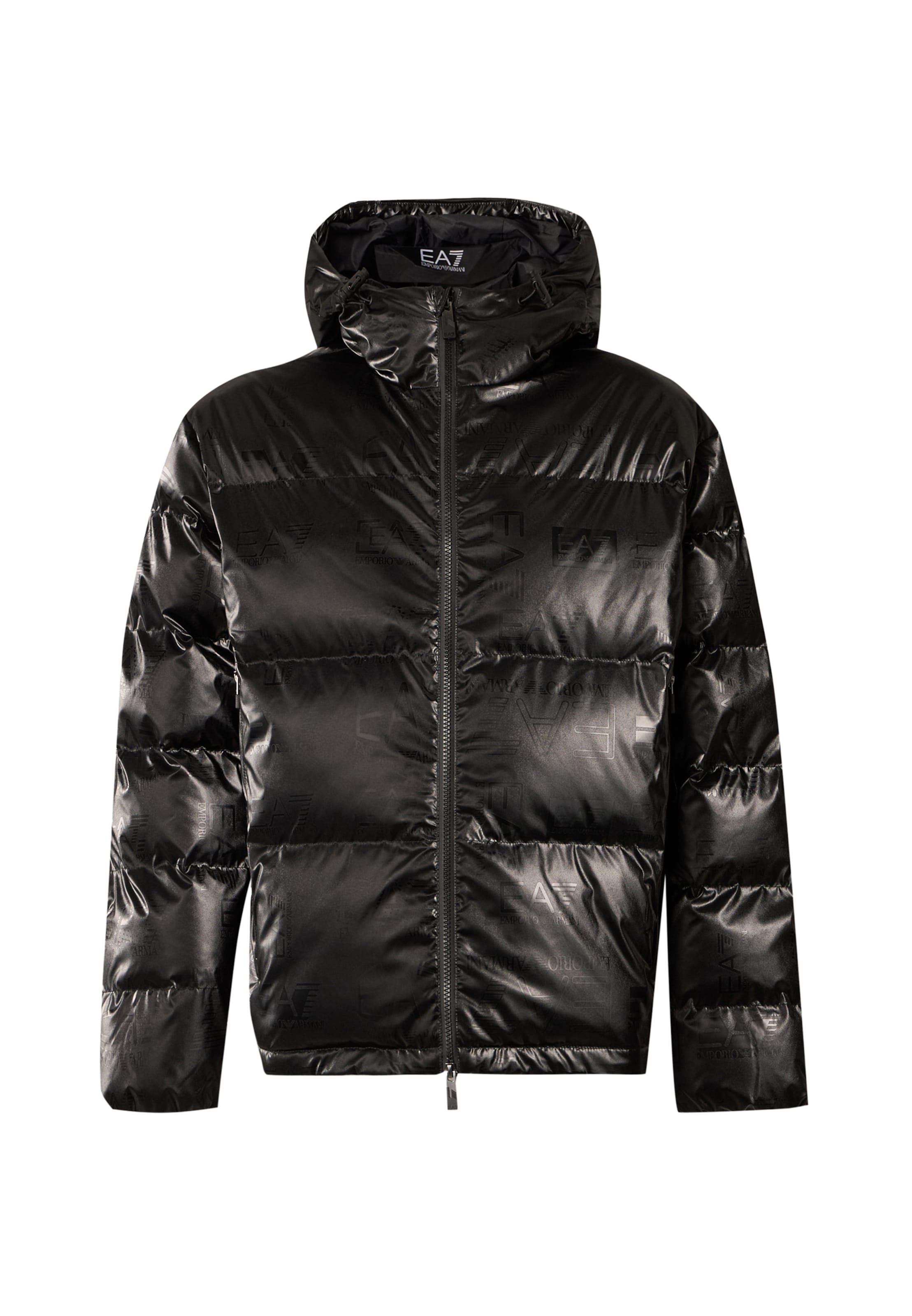 EA7 Emporio Armani Демисезонная куртка в Черный: спереди
