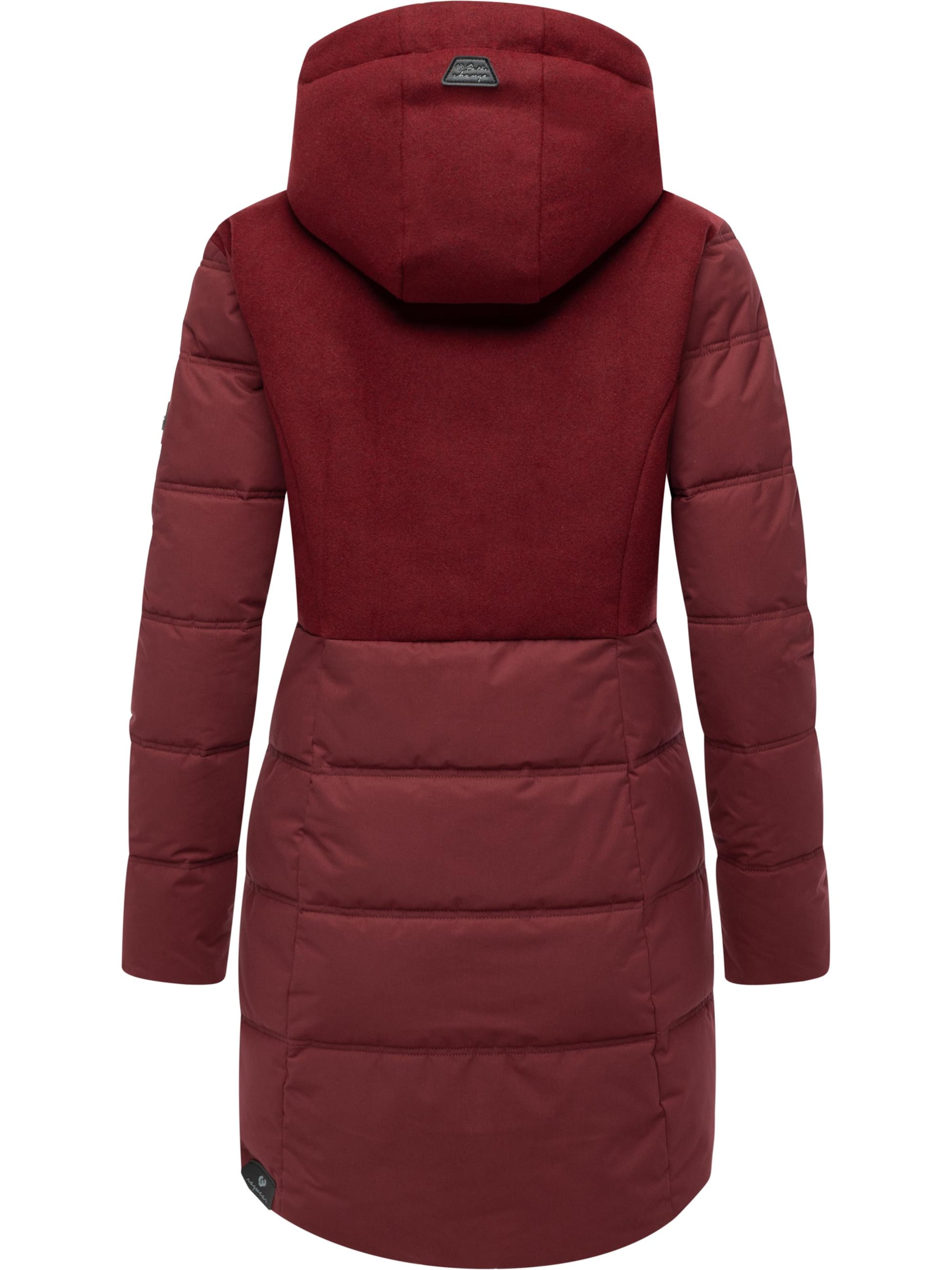 Manteau d’hiver 'Ashani' Ragwear en rouge
