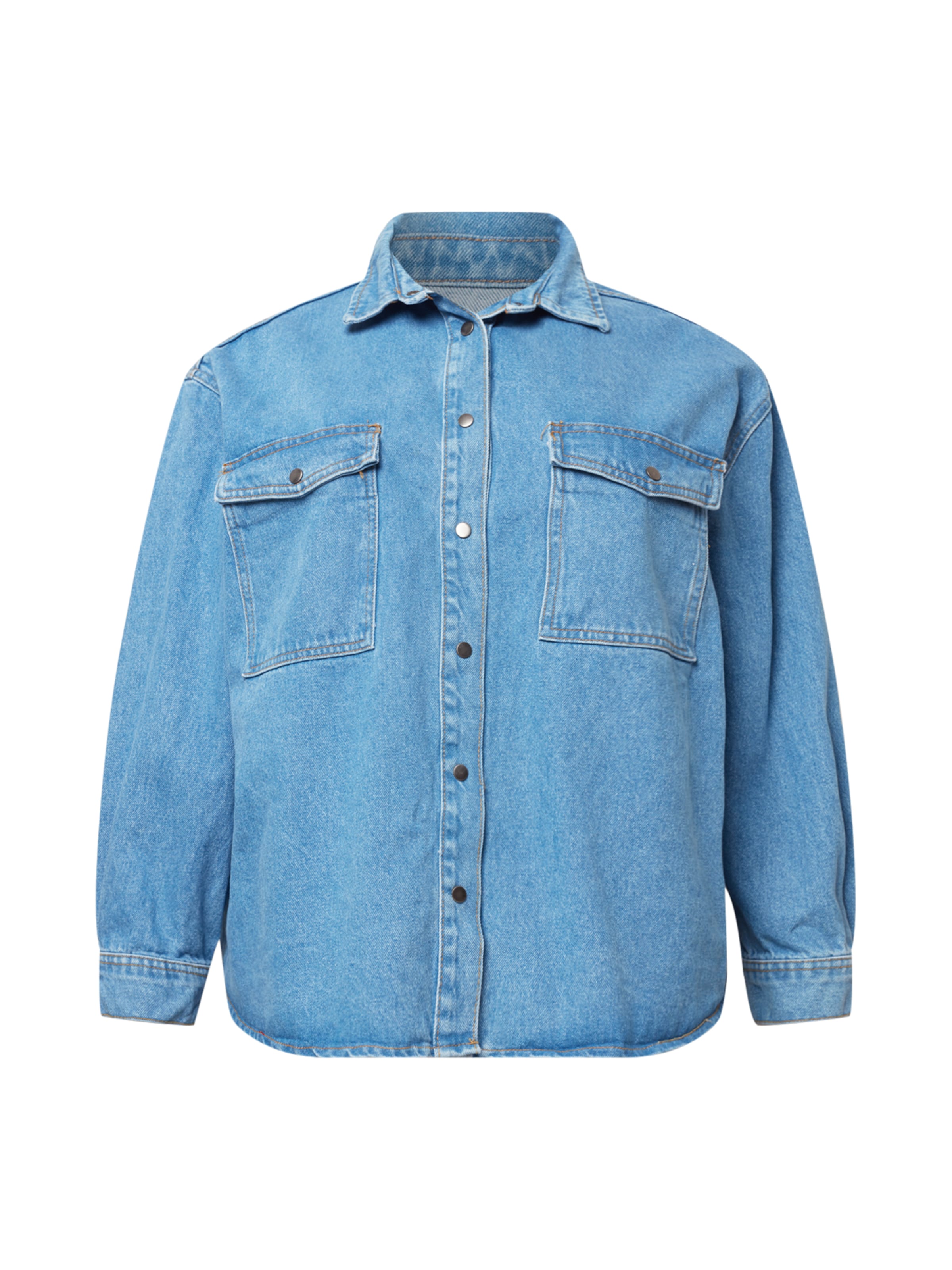 mėlyna Nasty Gal Plus Demisezoninė striukė: priekis