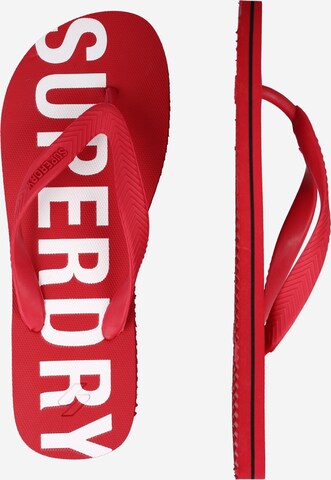 Superdry Zehentrenner in Rot