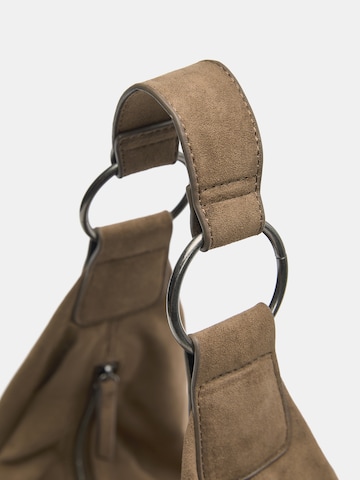 Pull&Bear Nakupovalna torba 'BOHO' | siva barva