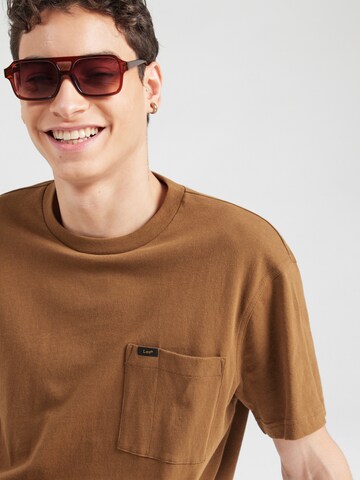 Lee T-Shirt in Braun