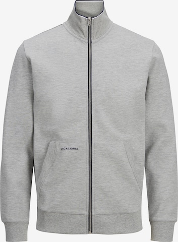 Jack & Jones Plus Sweatjacke 'Aiden' in Grau: predná strana