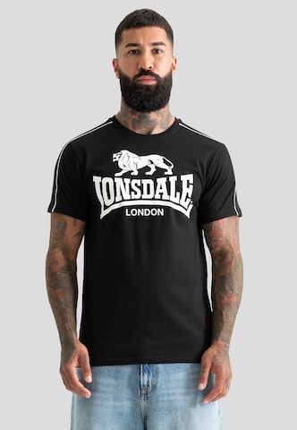 Lonsdale London Koszulka 'Ruislip' w kolorze czarny: przód