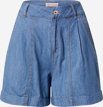 Funky Buddha Loosefit Shorts in Blau: predná strana