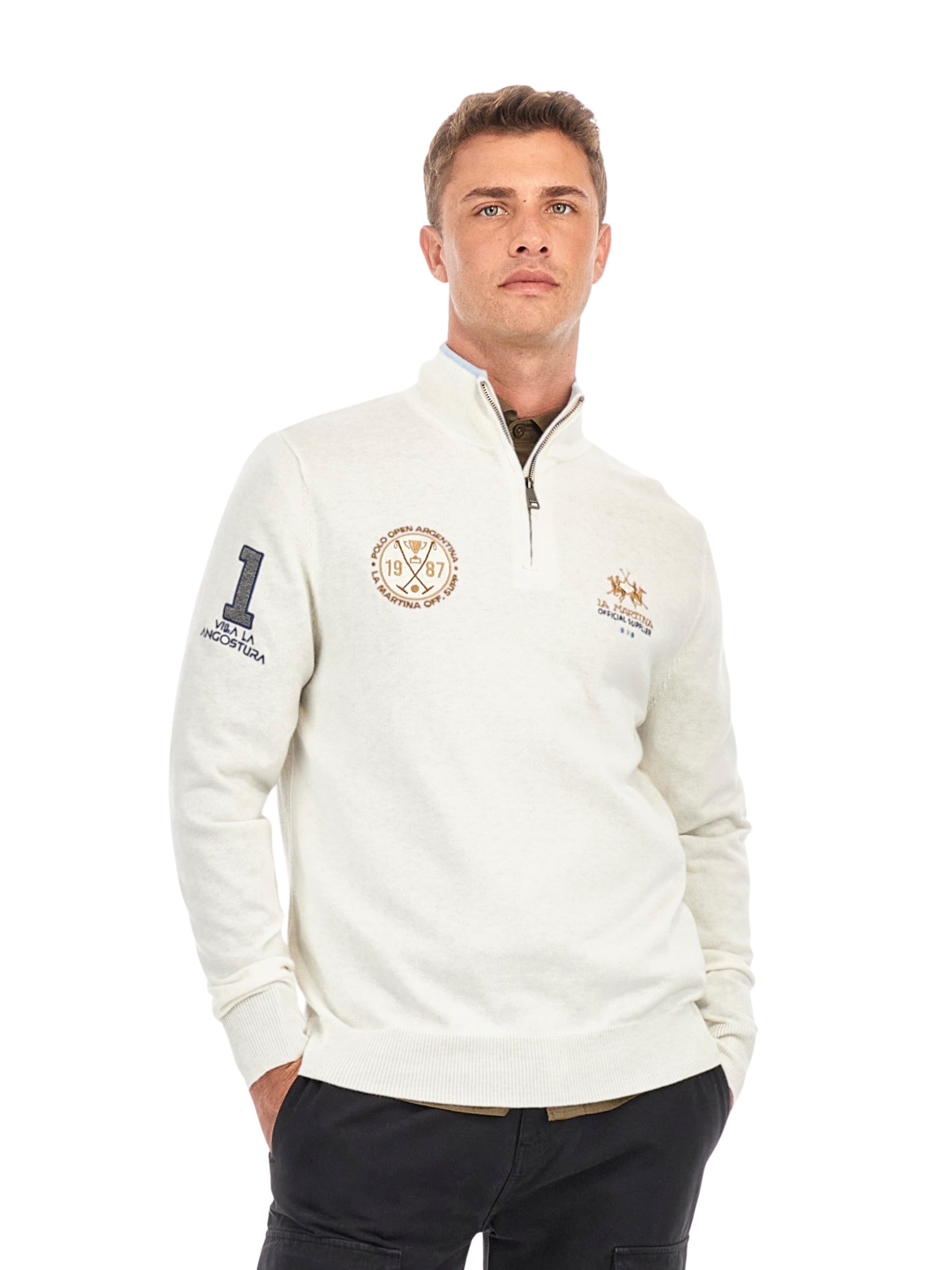 La Martina - Jersey en blanco: frente
