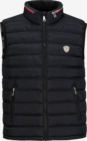 19V69 ITALIA Weste 'Jay' in Schwarz: Vorderseite