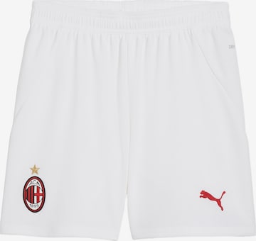 Regular Pantalon de sport 'AC Milan 24/25' PUMA en blanc : devant