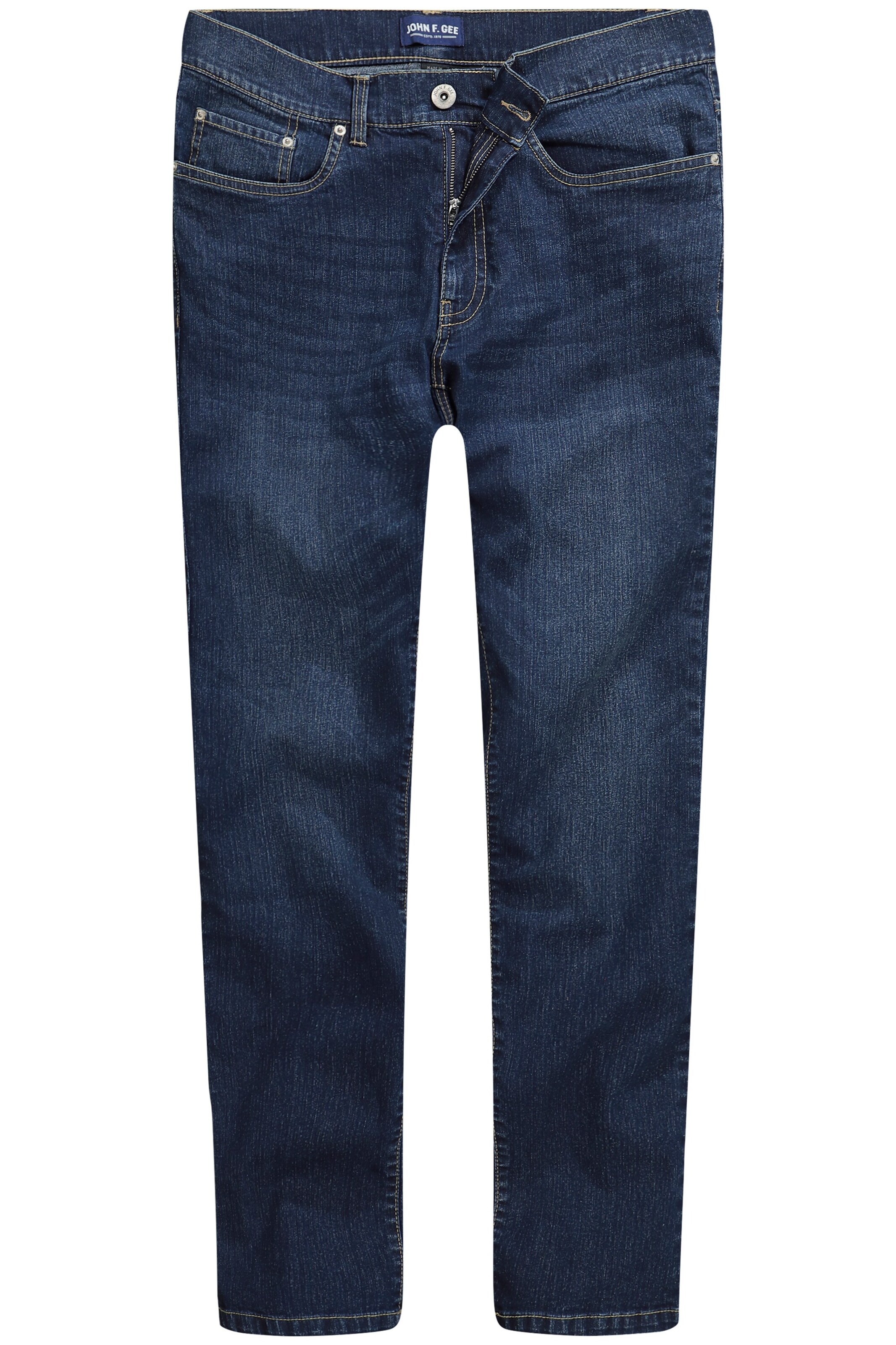 John F. Gee Jeans in Blauw: voorkant