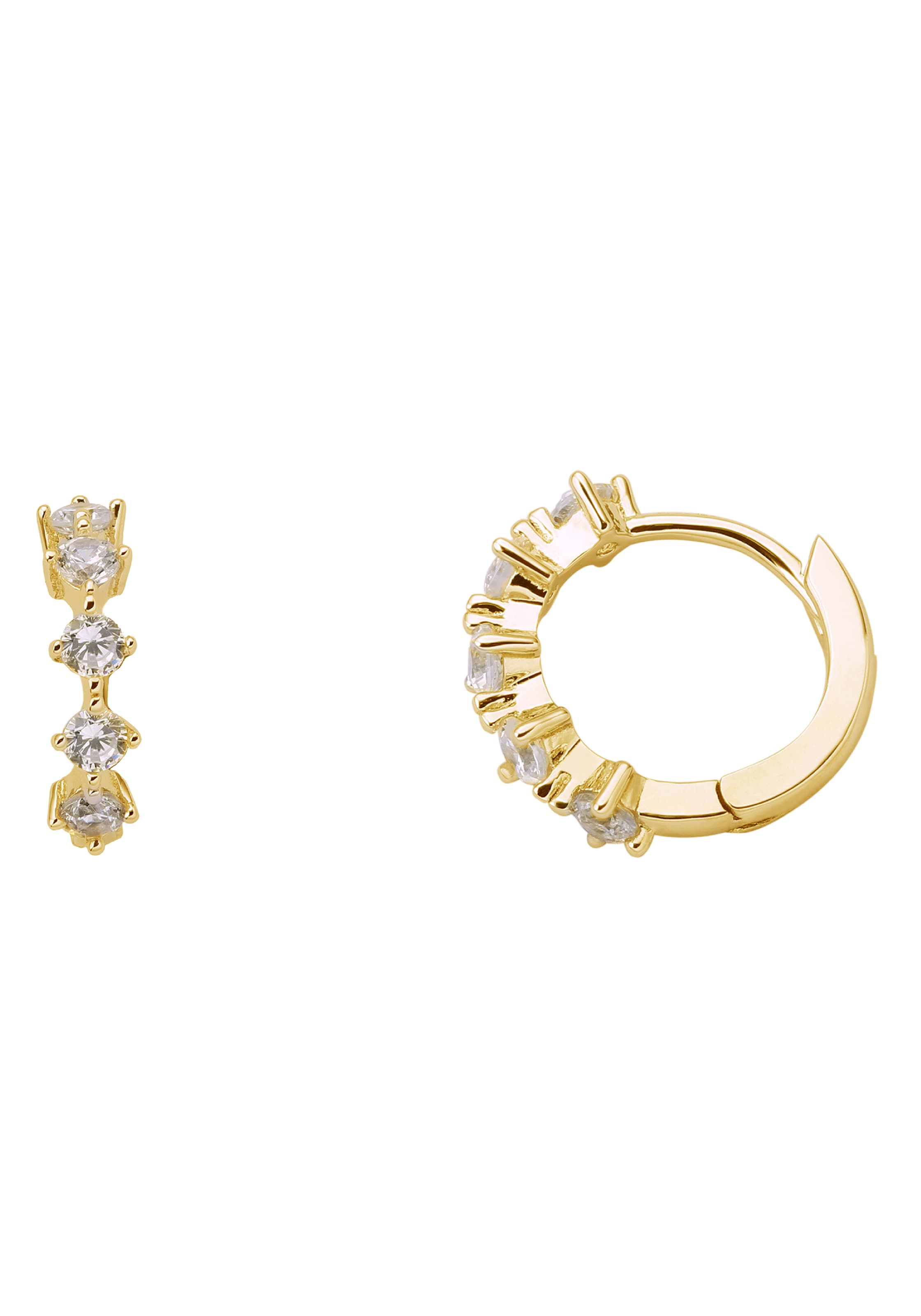 XENOX Ohrringe in Gold: Vorderseite