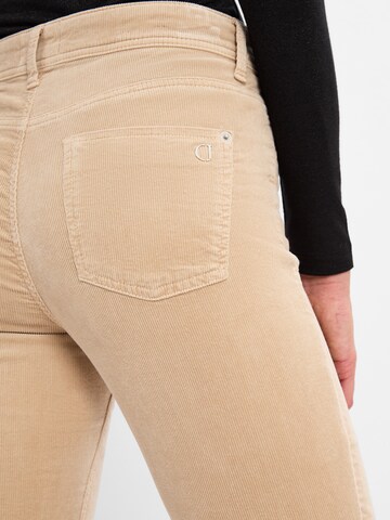 Cambio Skinny Broek 'Piper' in Beige