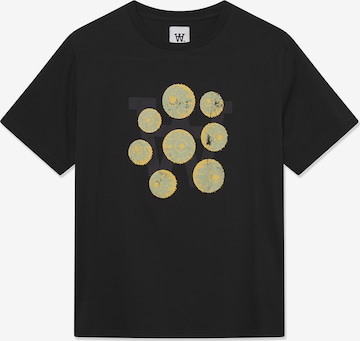 WOOD WOOD - Camiseta 'Ace Eyes' en negro: frente