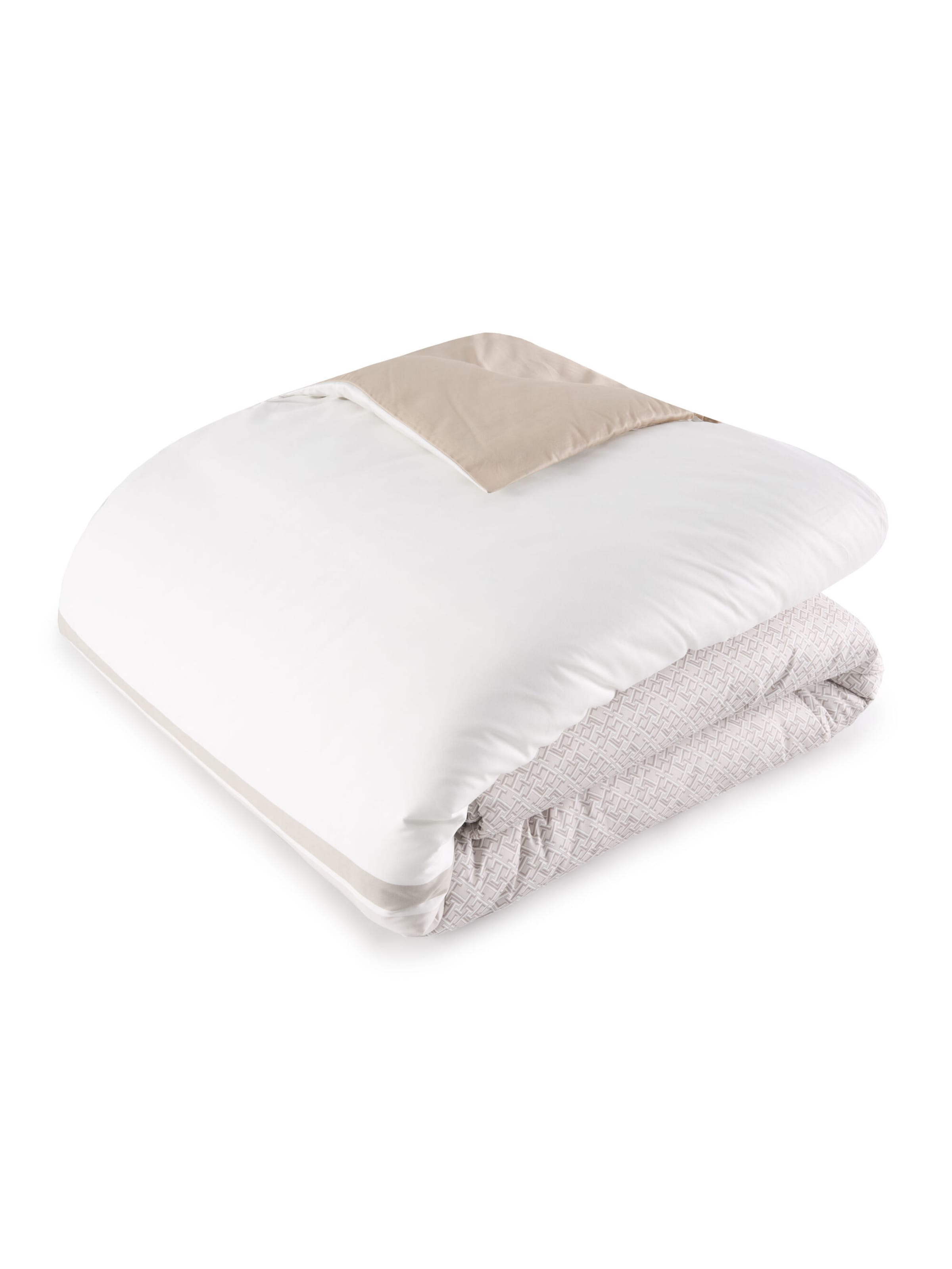 Housse de couette 'TH MONOGRAM' TOMMY HILFIGER en beige : devant