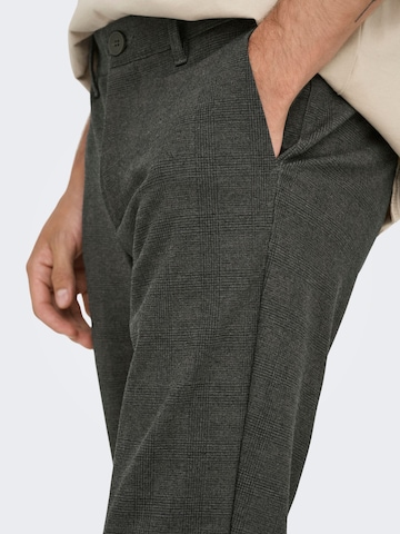 Only & Sons Slimfit Lærredsbukser 'ONSMark' i grå