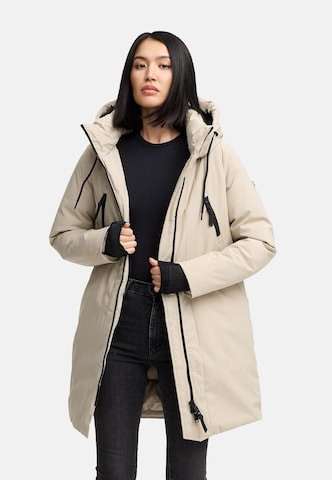 Manteau d’hiver 'Winterzart 14' NAVAHOO en beige : devant