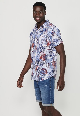 Coupe regular Chemise KOROSHI en bleu