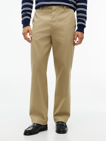 TOMMY HILFIGER Loosefit Chinobyxa 'RIVER HERITAGE' i brun: framsida
