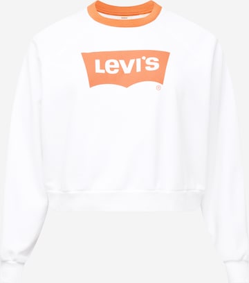 Levi's® Plus Sweatshirt 'PL Vintage Raglan Crew' in Wit: voorkant