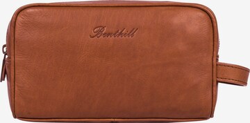 Benthill Toiletry Bag in Brown: front