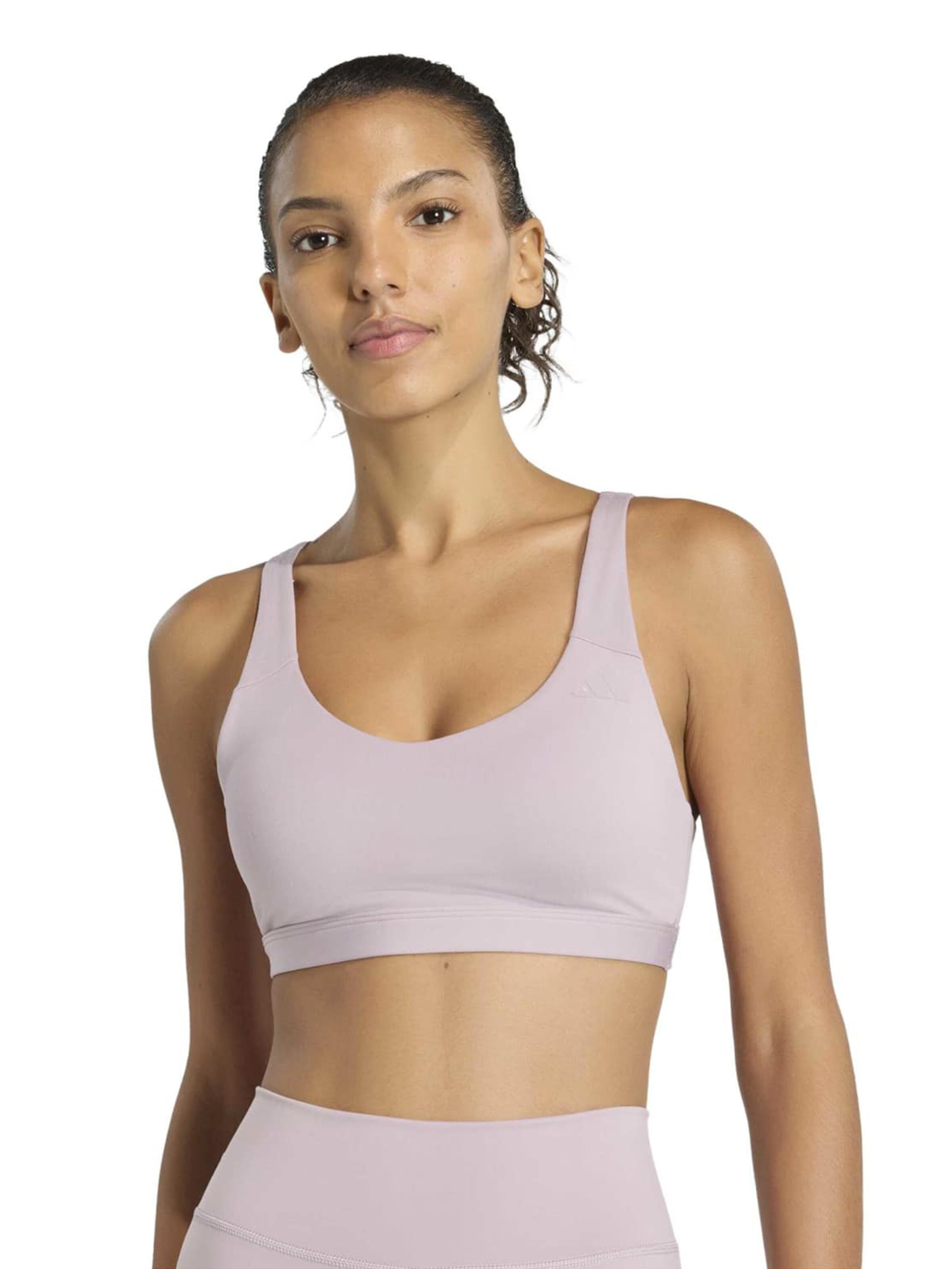 ADIDAS PERFORMANCE Бюстье Спортивный бюстгальтер 'ALL ME ESS' в Лиловый: спереди