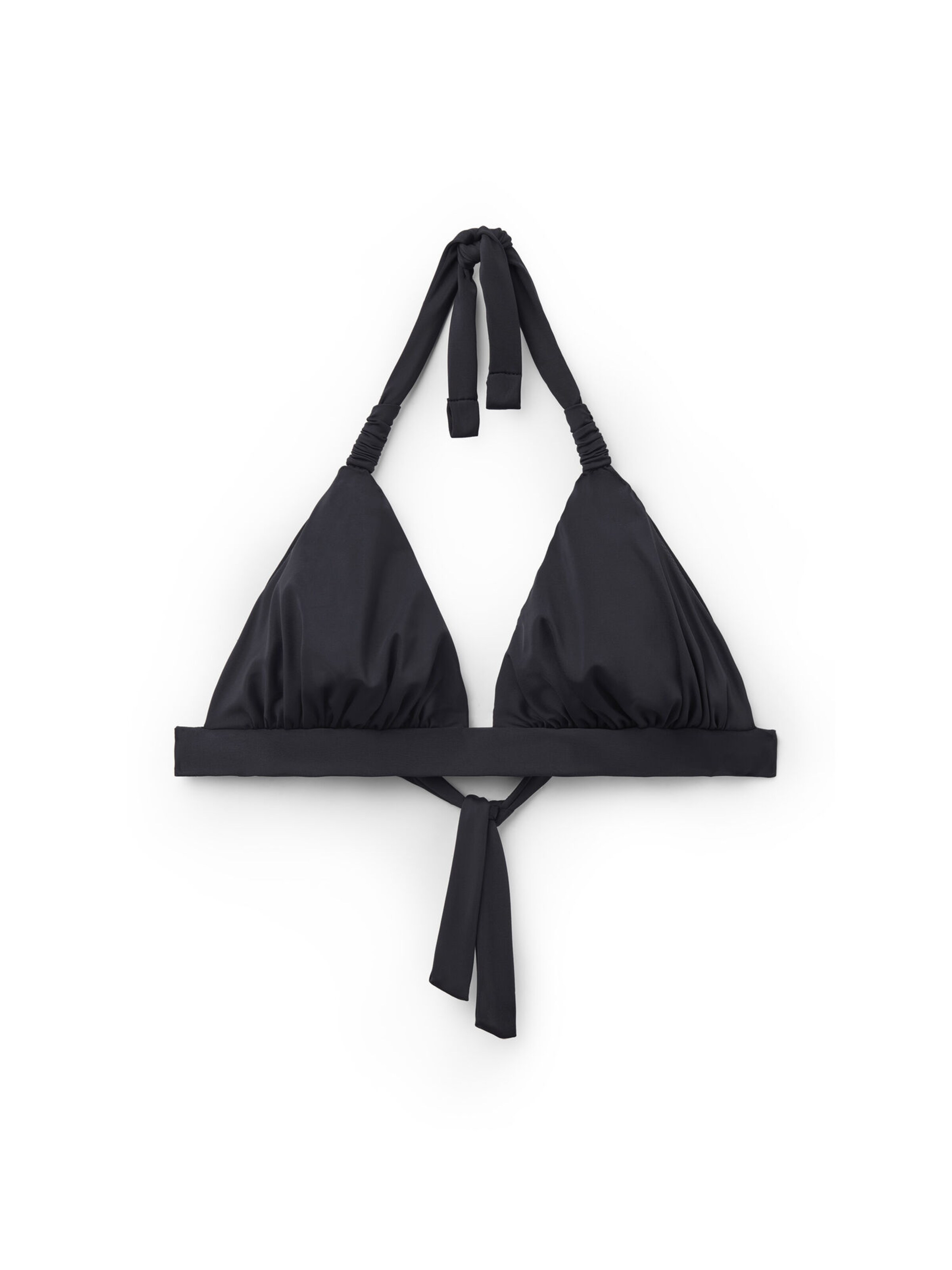 CALZEDONIA Triangle Bikini Top in Black: front