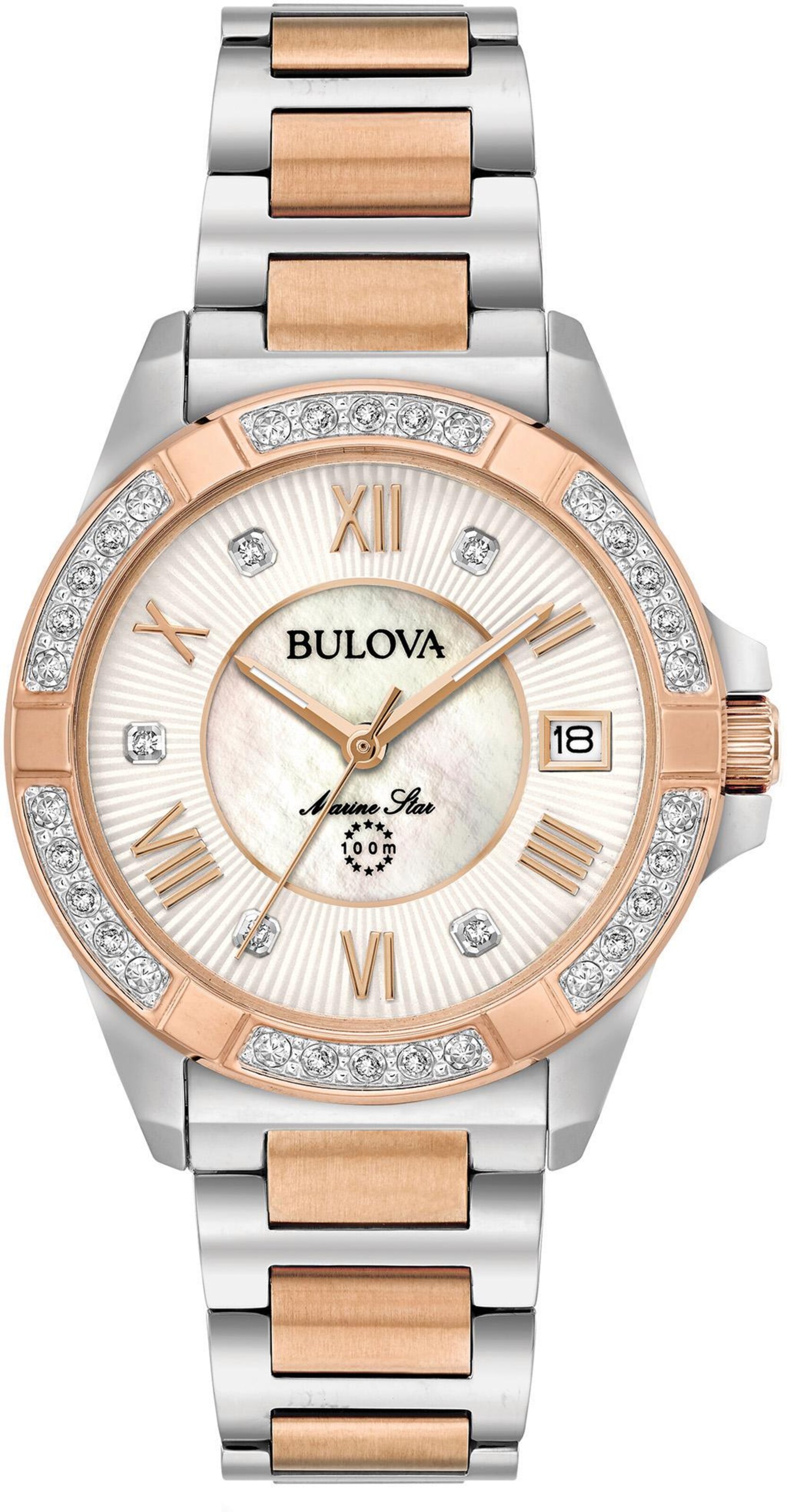 Bulova Analog Watch in Gold: front