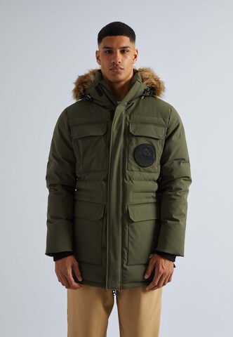 JACK1T Winter parka 'First Rescue ' in Green: front