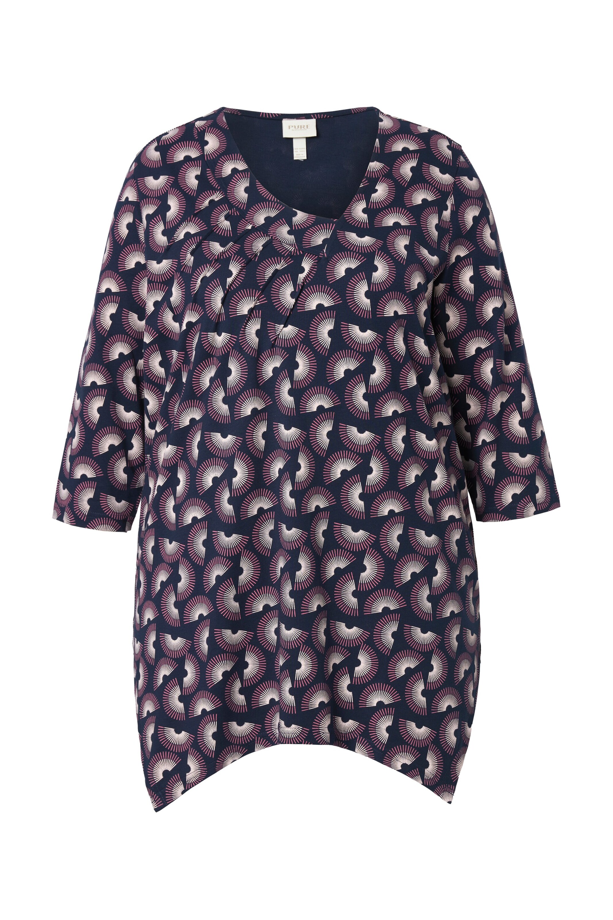 Ulla Popken Shirt in Blauw: voorkant