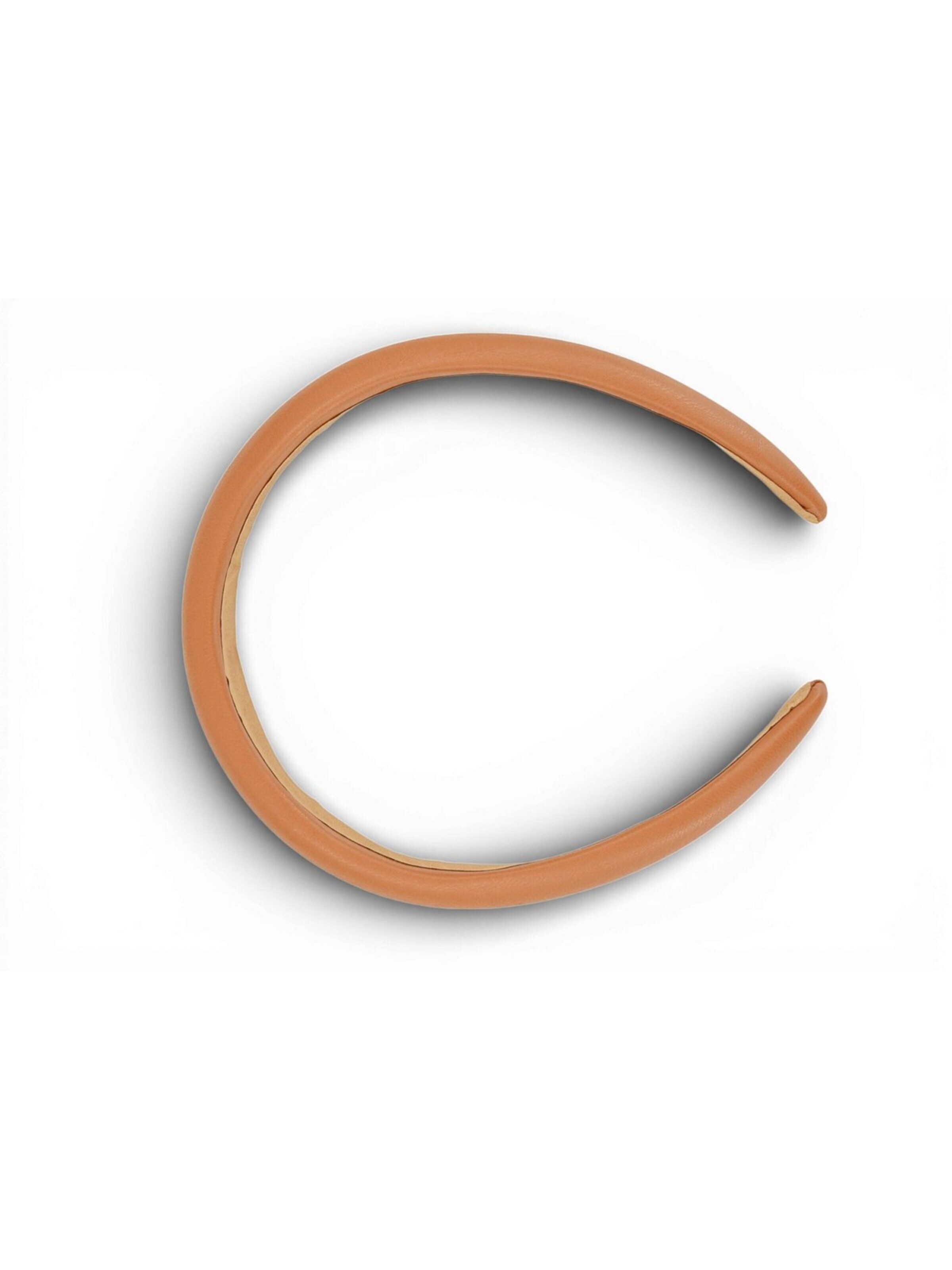styleBREAKER Hair jewelry 'Haarreif Kunstleder Optik Breit' in Brown