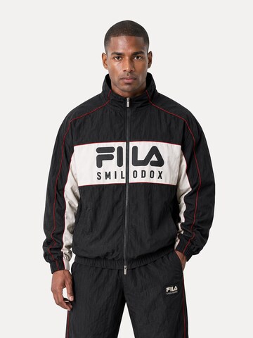 Smilodox Trainingsjacke ' Sven ' in Schwarz: Vorderseite