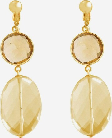Gemshine Earrings in Gold: front