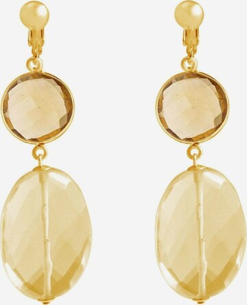 Gemshine Earrings in Yellow: front