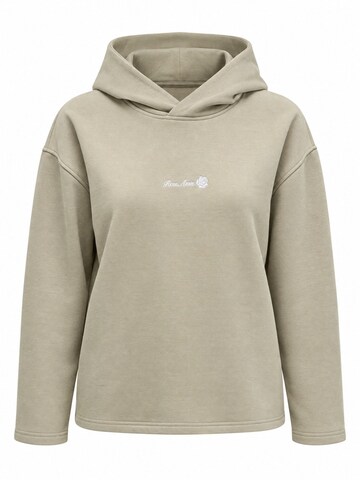 EthiquetSweater majica 'Kapuzenpullover' - bež boja: prednji dio