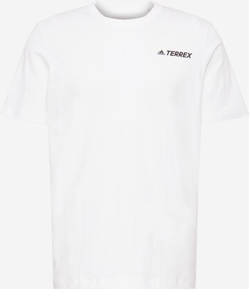 T-Shirt fonctionnel ADIDAS TERREX en blanc : devant